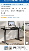 Motorized Desk $120